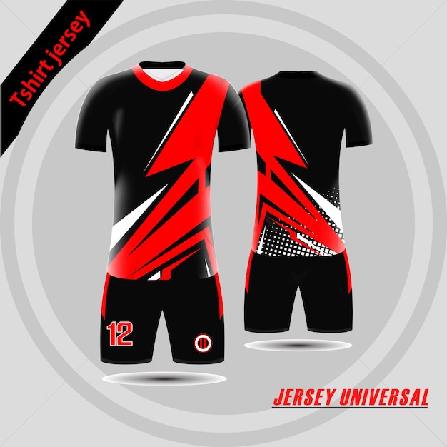 Koszulka Wyścigowa Szablon Sportowa Koszulka Uniwersalny Design Vector