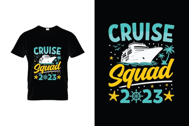 Koszulka Z Napisem Cruise Squad 2020.