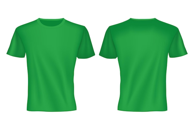Plik wektorowy koszulka zielona