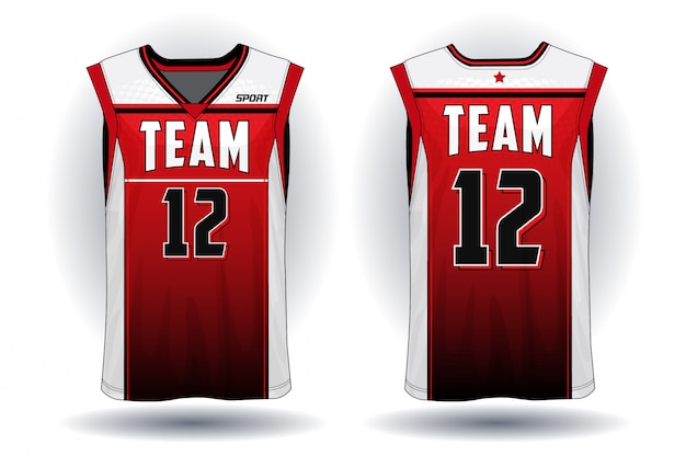 Koszykówka jersey, podkoszulek bez rękawów sport ilustracja.