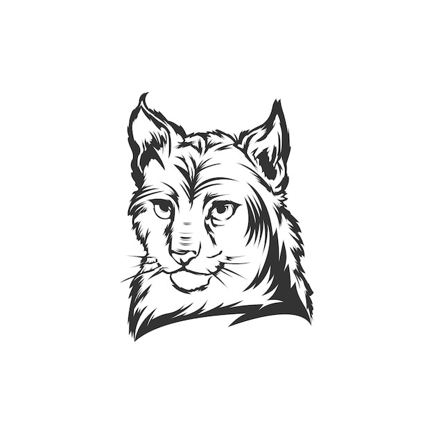Plik wektorowy kot maskotka logo design vector