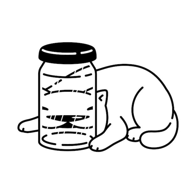 Kot Postać Z Kreskówki Perkal Kotek Butelka Dla Zwierząt Domowych