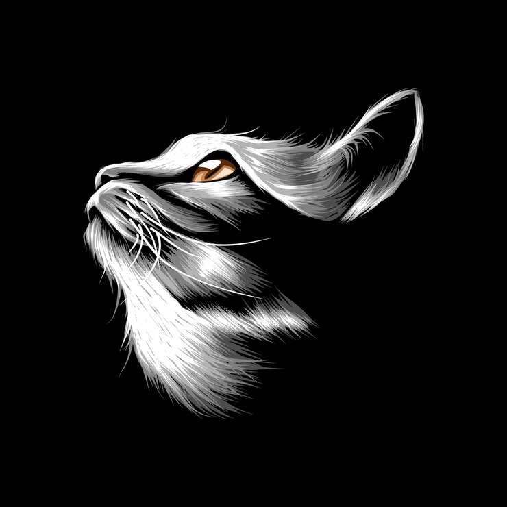 Kot wektor ilustracja streszczenie projektu