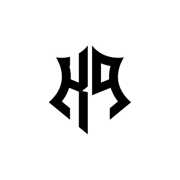 KQ monogram logo projekt list tekst nazwa symbol monochromatyczne logotyp alfabet znak proste logo