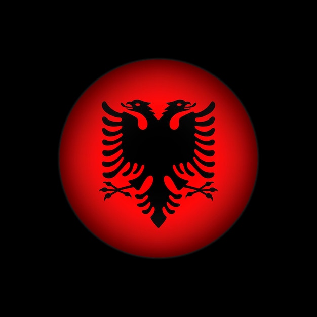 Plik wektorowy kraj albania albania flaga ilustracja wektorowa