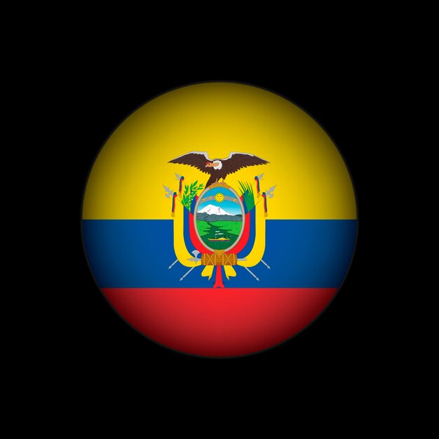 Plik wektorowy kraj ekwador ekwador flaga ilustracja wektorowa