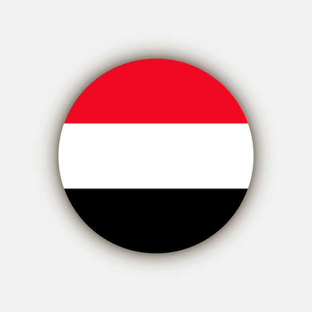 Kraj Jemen Jemen Flaga Ilustracja Wektorowa