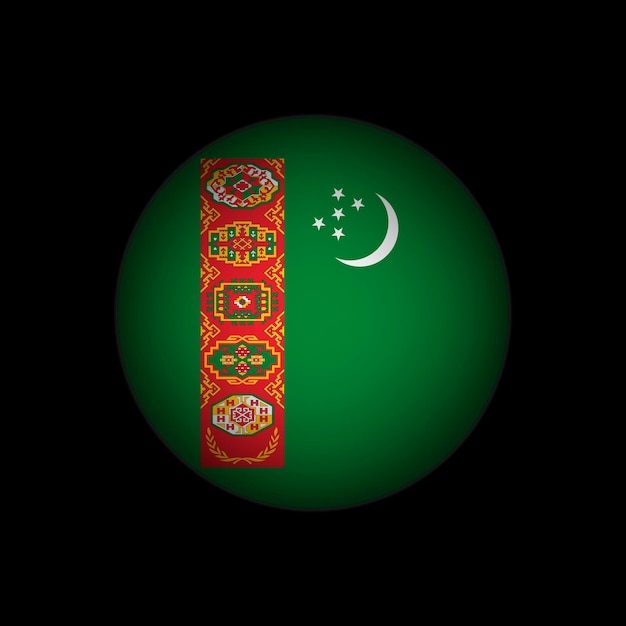 Plik wektorowy kraj turkmenistan flaga turkmenistanu ilustracja wektorowa