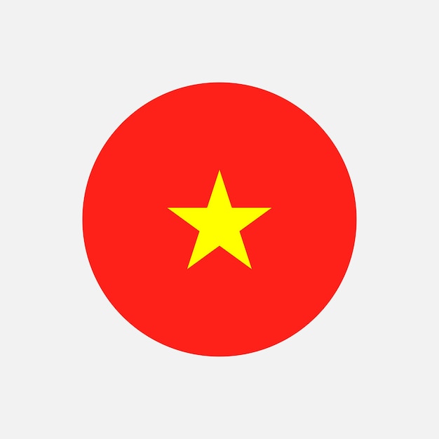 Kraj Wietnam Flaga Wietnamu Ilustracja wektorowa