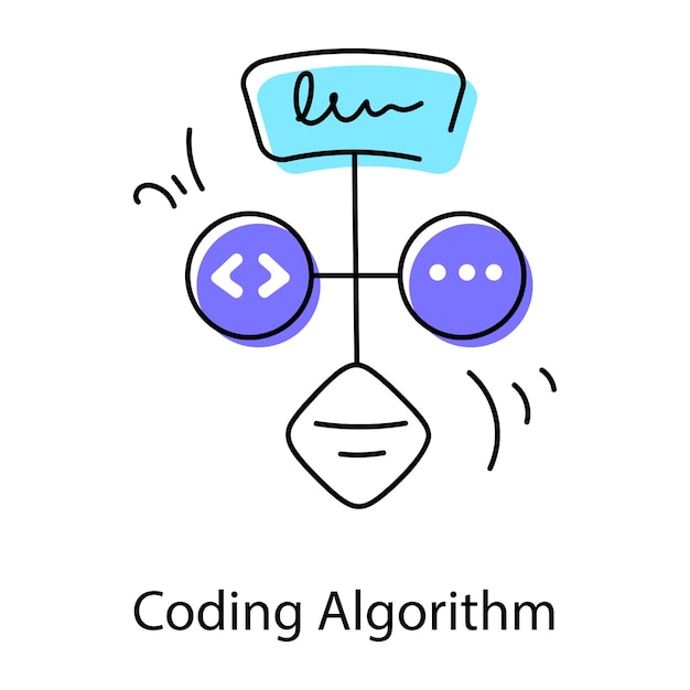 Plik wektorowy kreatywna ikona doodle workflow