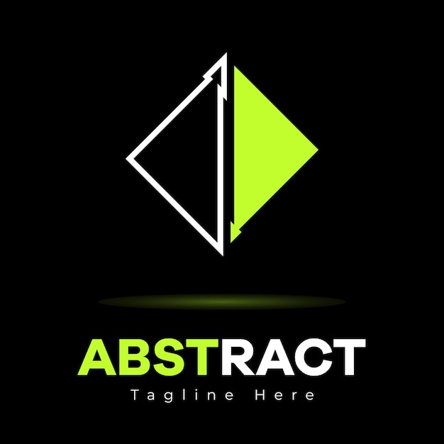 Kreatywne logo gry NEON ZIELONY ABSTRACT