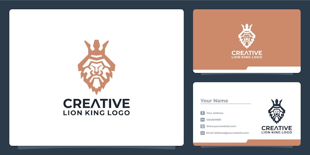 Kreatywne Logo Króla Lwa