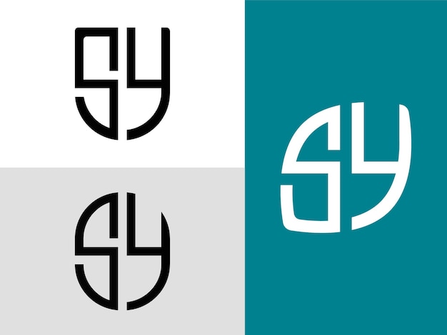 Kreatywne Początkowe Litery Sy Logo Designs Bundle