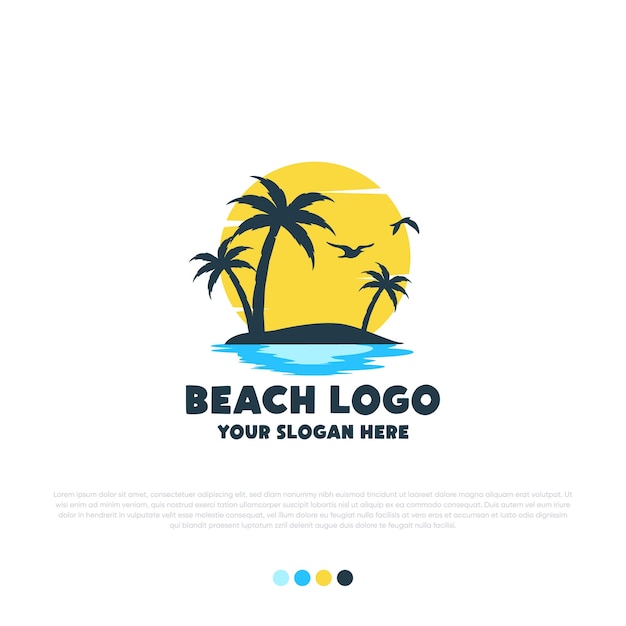 Kreatywne Projektowanie Logo Summer Beach