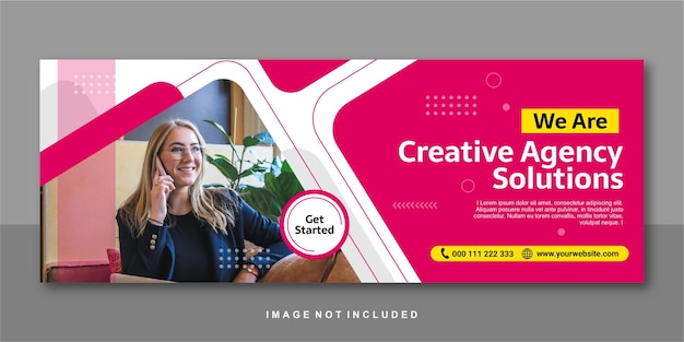 Kreatywne Rozwiązanie Agencji Facebook Banner Premium Design