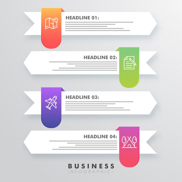 Kreatywnie Kolorowa Infographic Szablonu Strzała Z Liczbami Dla Twój Biznesu