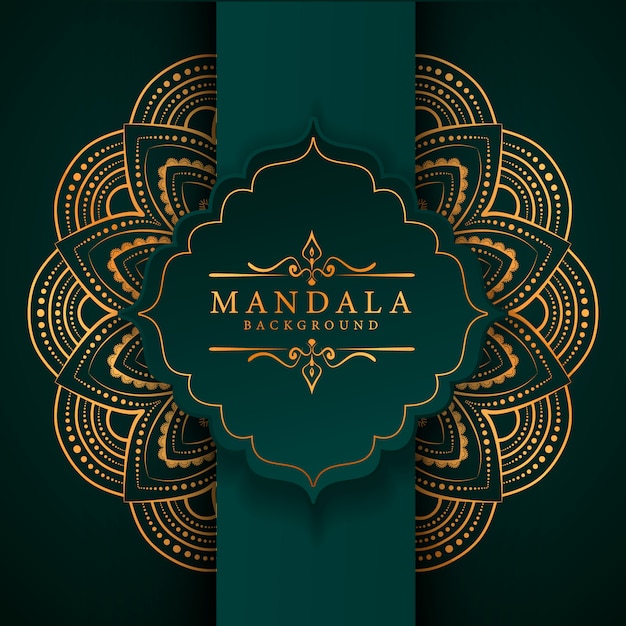 Kreatywnie Luksusowy Mandala Arabeskowy Tło