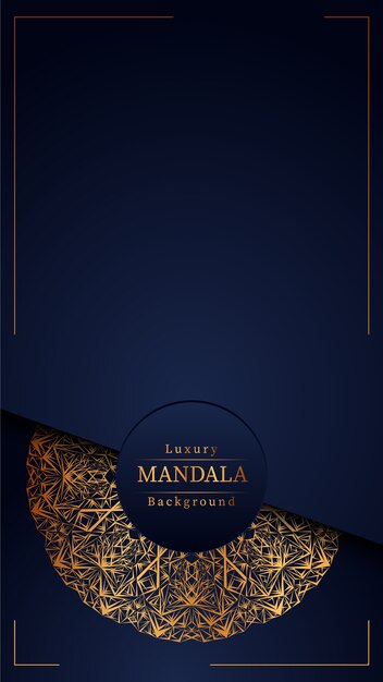 Kreatywnie Luksusowy Mandala Tło Z Złotym