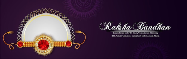 Kreatywny Baner Na Uroczystość Happy Raksha Bandhan