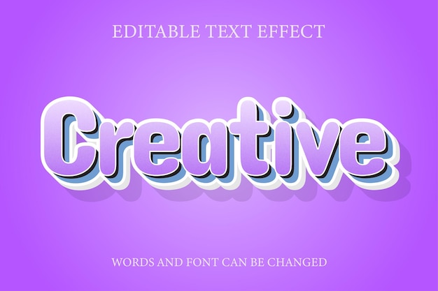 Kreatywny Efekt Tekstowy 3d