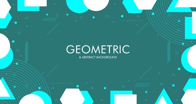 Kreatywny geometryczny abstrakcyjny projekt tła z tłem graficznym ilustracji wektorowych