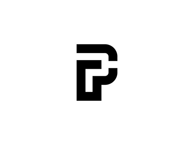 kreatywny monogram projekt logo litery P
