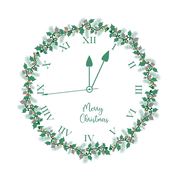 Kreatywny Najnowszy świąteczny Kwiatowy Zegar