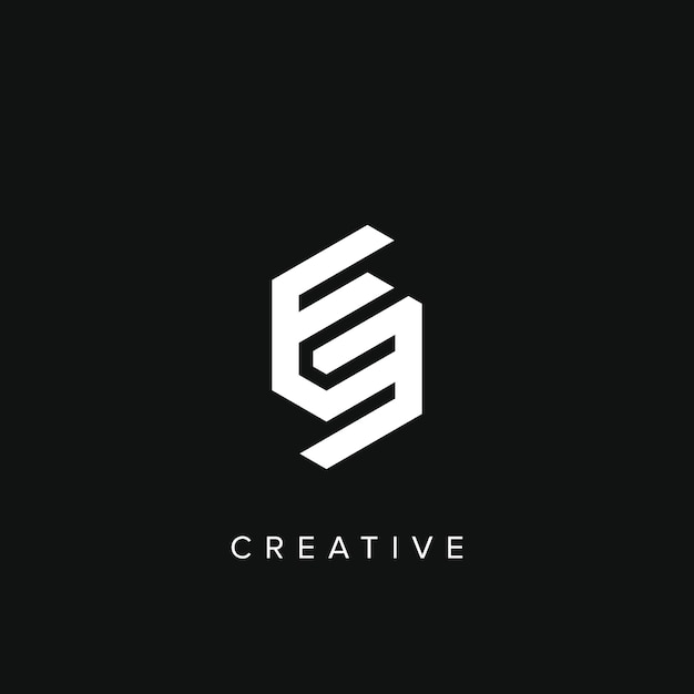 Kreatywny, nowoczesny i prosty projekt logo inicjałów litery E EE
