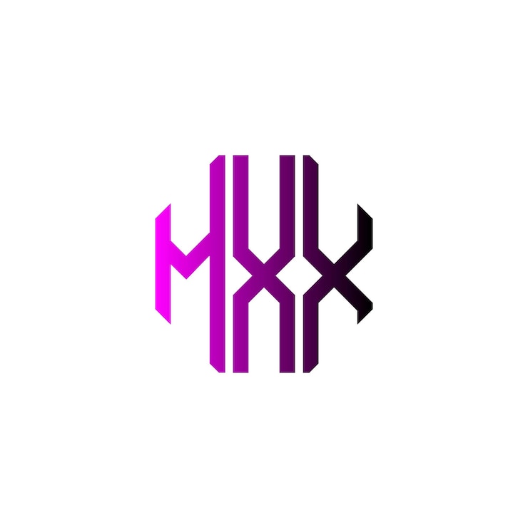 Wektor kreatywny, nowoczesny, minimalistyczny, ponadczasowy, negatywny, przestrzenny, monogramowy projekt logo