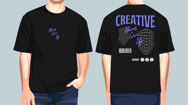 Kreatywny projekt koszulki Streetwear