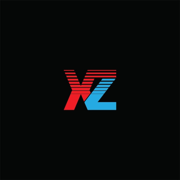 Kreatywny Projekt Logo Litery Xz Z Grafiką Wektorową Prosty I Nowoczesny Logo Xz