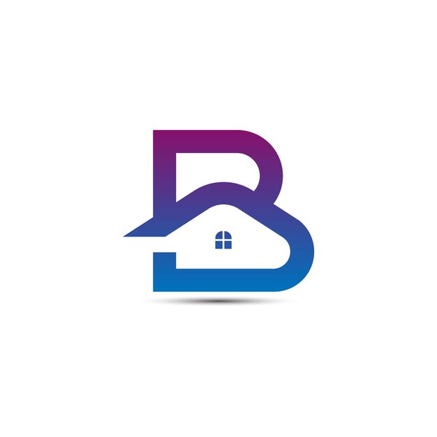 Kreatywny projekt logo w kształcie litery B