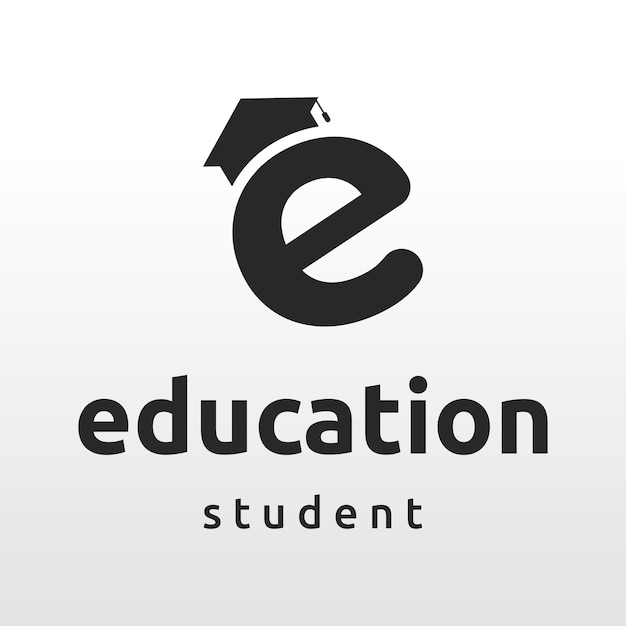Kreatywny projekt szablonu logo edukacji studenckiej z ołówkiem do książki kapeluszowej lub znakiem długopisuZainspirowany przez absolwentówLogo dla uniwersytetów, kolegiów edukacji i szkół