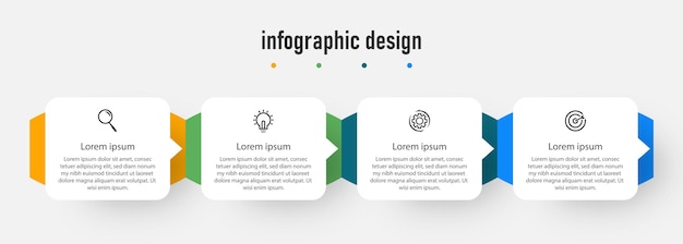 Kreatywny Szablon Osi Czasu Infografika Element Projektu