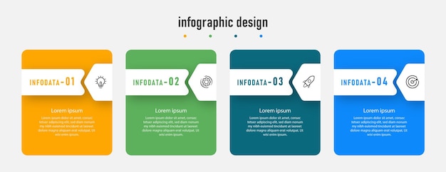 Kreatywny Szablon Osi Czasu Infografika Element Projektu