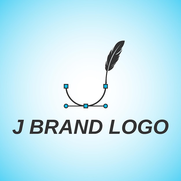 Kreatywny szablon projektu logo litery j