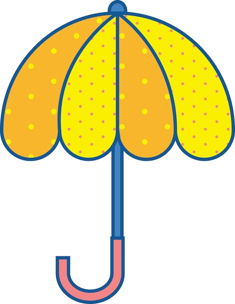 Kreskówka Element Otwartego Parasola