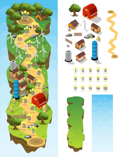 Kreskówka Farm House na mapie gry