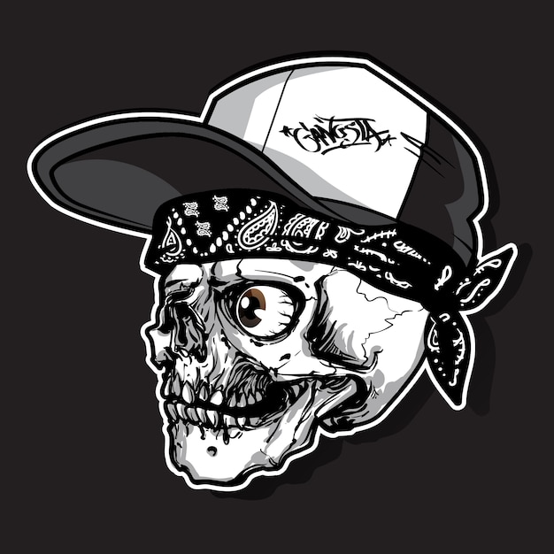 kreskówka hip-hop czaszki