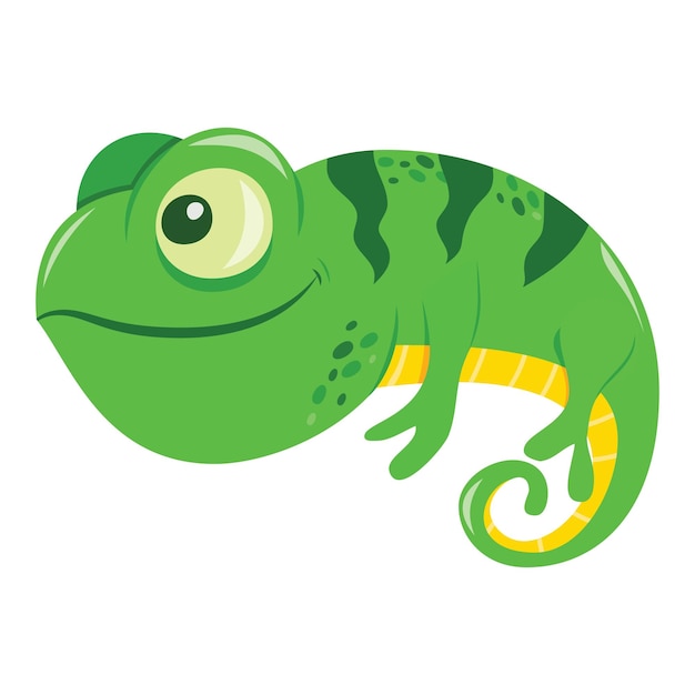 Kreskówka jaszczurka kameleon