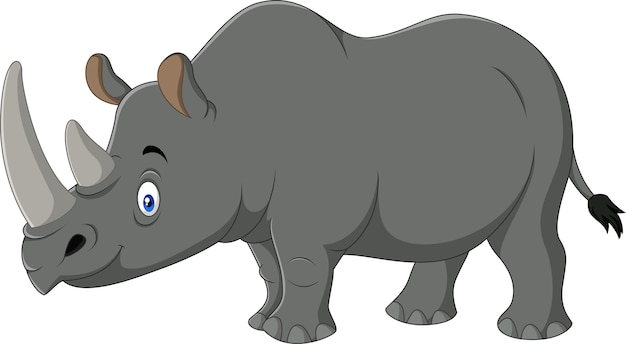 Plik wektorowy kreskówka maskotka nosorożca