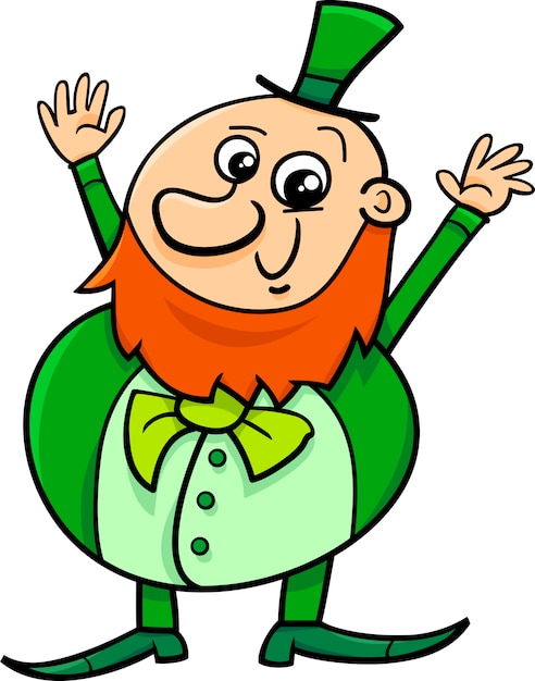 Plik wektorowy kreskówka patrick leprechaun świętego