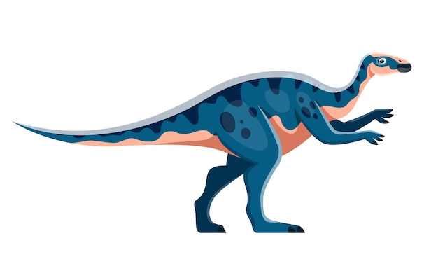 Plik wektorowy kreskówkowy dinozaur aralozaur na białym tle