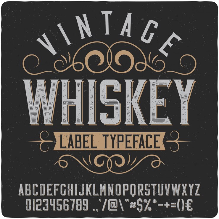 Krój pisma Vintage Whisky