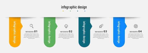 Kroki Biznesowy Szablon Infografiki