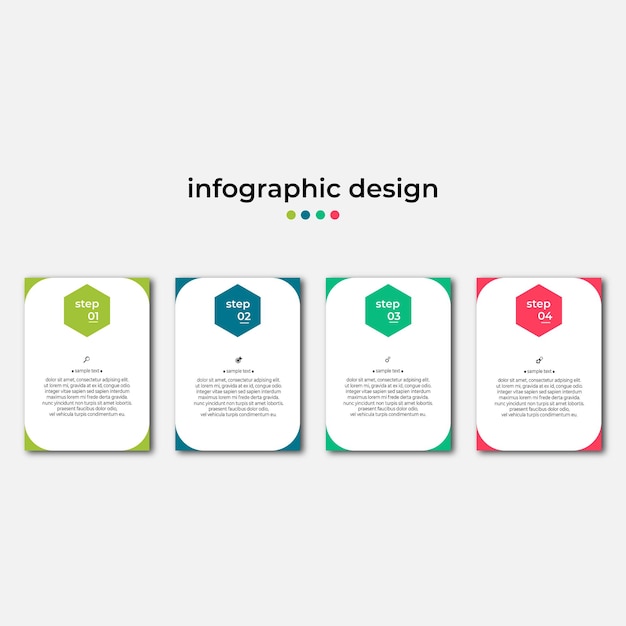 Kroki Projekt Szablonu Infografiki Na Osi Czasu