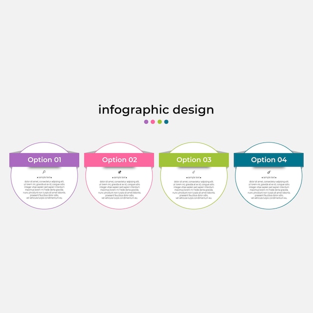 kroki projekt szablonu infografiki na osi czasu