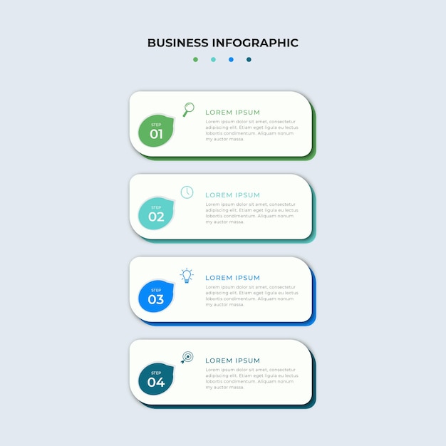 Kroki Szablon Projektu Infografiki Na Osi Czasu