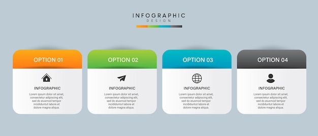 Kroki Wizualizacji Danych Biznesowych Proces Osi Czasu Infografika Projekt Szablonu Z Ikonami