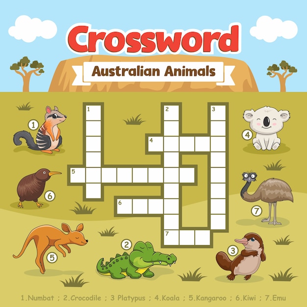 Krzyżówka Australian Animals